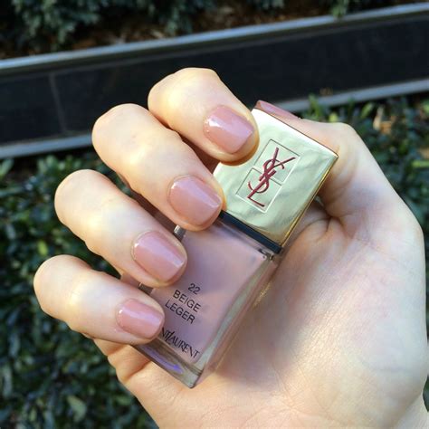 ysl la laque couture nail polish 22 beige leger swatches|YSL La Laque Couture Nail Lacquer • Nail Lacquer Review.